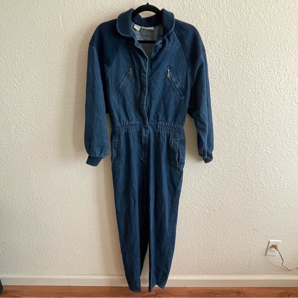 Vintage Ready to Wind Down Denim Jumpsuit